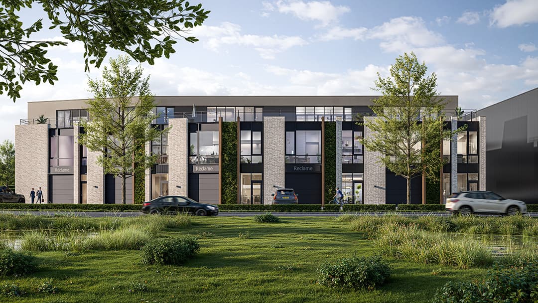 Impressie van de bedrijfsgebouwen